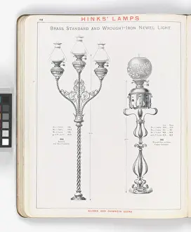 Newel: Page from Hinks Lamps catalogue