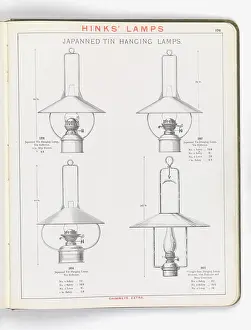Japanned: Page from Hinks Lamps catalogue