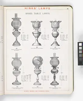 Hinks: Page from Hinks Lamps catalogue