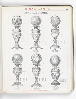 Hinks: Page from Hinks Lamps catalogue