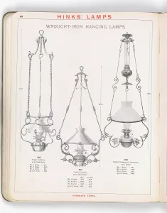 Hinks: Page from Hinks Lamps catalogue