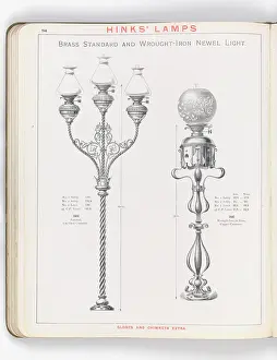 Newel: Page from Hinks Lamps catalogue