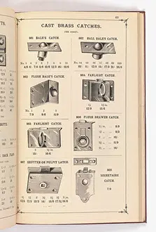 Fingerplate: Page from Illustrated Catalogue of Machine-Made and Cast Ca
