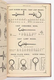Fingerplate: Page from Illustrated Catalogue of Machine-Made and Cast Ca