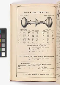 Doorknob: Page from Illustrated Catalogue of Machine-Made and Cast Ca
