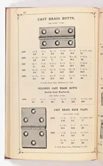 Fingerplate: Page from Illustrated Catalogue of Machine-Made and Cast Ca