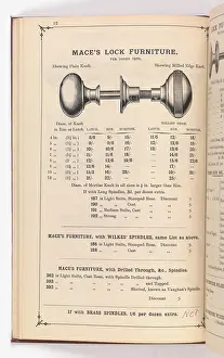 Doorknob: Page from Illustrated Catalogue of Machine-Made and Cast Ca