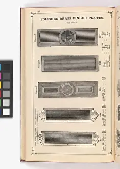 Fingerplate: Page from Illustrated Catalogue of Machine-Made and Cast Ca