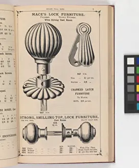 Doorknob: Page from Illustrated Catalogue of Machine-Made and Cast Ca