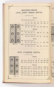 Fingerplate: Page from Illustrated Catalogue of Machine-Made and Cast Ca