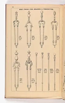 Fingerplate: Page from Illustrated Catalogue of Machine-Made and Cast Ca