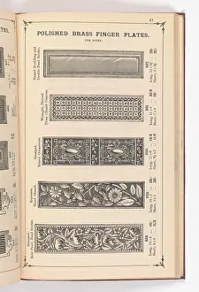 Fingerplate: Page from Illustrated Catalogue of Machine-Made and Cast Ca