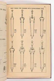 Fingerplate: Page from Illustrated Catalogue of Machine-Made and Cast Ca