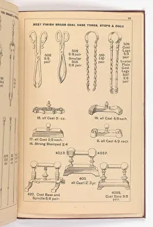 Fingerplate: Page from Illustrated Catalogue of Machine-Made and Cast Ca