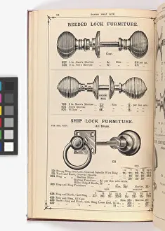 Knob: Page from Illustrated Catalogue of Machine-Made and Cast Ca