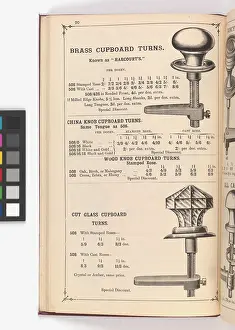 Knob: Page from Illustrated Catalogue of Machine-Made and Cast Ca