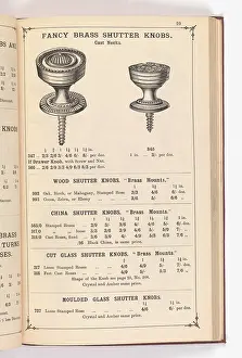 Knob: Page from Illustrated Catalogue of Machine-Made and Cast Ca
