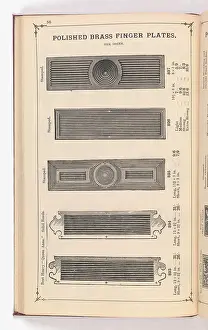 Fingerplate: Page from Illustrated Catalogue of Machine-Made and Cast Ca