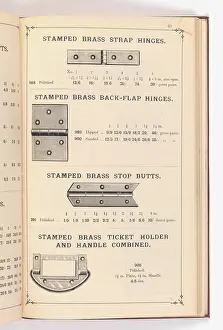 Fingerplate: Page from Illustrated Catalogue of Machine-Made and Cast Ca