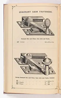 Fingerplate: Page from Illustrated Catalogue of Machine-Made and Cast Ca