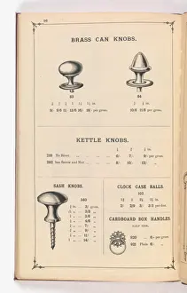 Fingerplate: Page from Illustrated Catalogue of Machine-Made and Cast Ca
