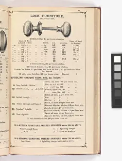 Knob: Page from Illustrated Catalogue of Machine-Made and Cast Ca