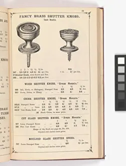 Knob: Page from Illustrated Catalogue of Machine-Made and Cast Ca