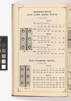 Hinge: Page from Illustrated Catalogue of Machine-Made and Cast Ca