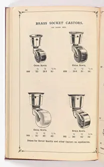 Fingerplate: Page from Illustrated Catalogue of Machine-Made and Cast Ca