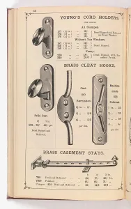 Fingerplate: Page from Illustrated Catalogue of Machine-Made and Cast Ca