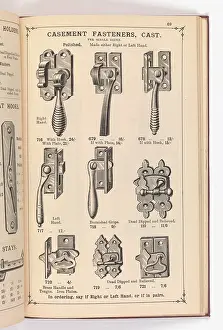 Fingerplate: Page from Illustrated Catalogue of Machine-Made and Cast Ca