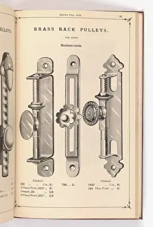 Fingerplate: Page from Illustrated Catalogue of Machine-Made and Cast Ca