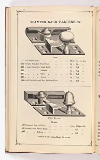 Fingerplate: Page from Illustrated Catalogue of Machine-Made and Cast Ca