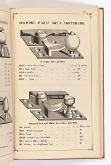 Fingerplate: Page from Illustrated Catalogue of Machine-Made and Cast Ca
