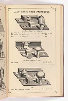 Fingerplate: Page from Illustrated Catalogue of Machine-Made and Cast Ca