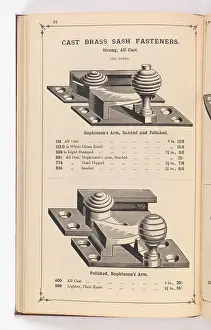 Fingerplate: Page from Illustrated Catalogue of Machine-Made and Cast Ca