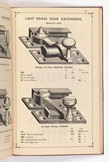 Fingerplate: Page from Illustrated Catalogue of Machine-Made and Cast Ca