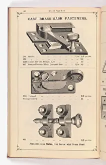 Fingerplate: Page from Illustrated Catalogue of Machine-Made and Cast Ca