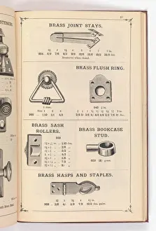 Fingerplate: Page from Illustrated Catalogue of Machine-Made and Cast Ca