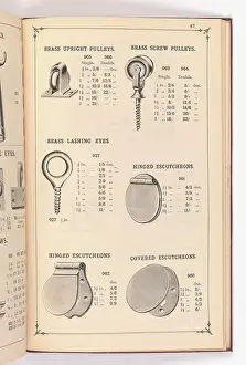Fingerplate: Page from Illustrated Catalogue of Machine-Made and Cast Ca
