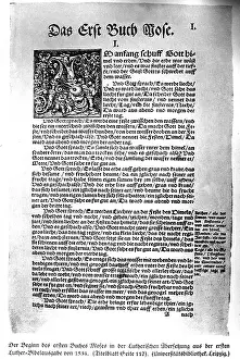 Scripts: Page from Luther's Bible edition, 1534