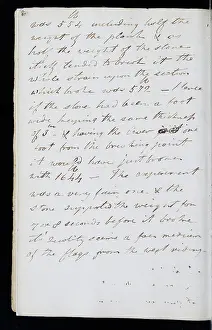 Writings: Page from the original notebook of George Cayley