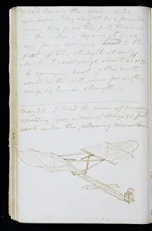 Writings: Page from the original notebook of George Cayley