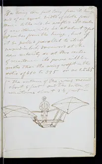 Writings: Page from the original notebook of George Cayley