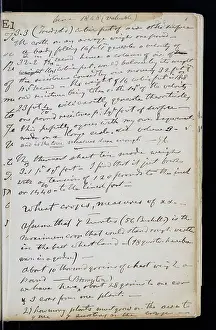 Writings: Page from the original notebook of George Cayley