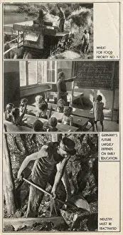 Reactivated: Page of a postwar leaflet about Germany