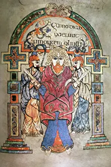 Kells: Page Showing Arrest of Jesus from the Book of