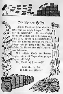 Helpers: Page of a textbook in the fibula exhibition at the Centr