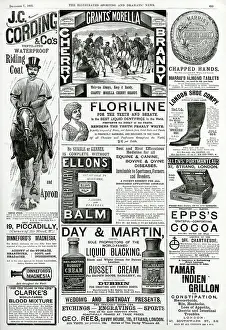Almond: Page of Victorian adverts 1895