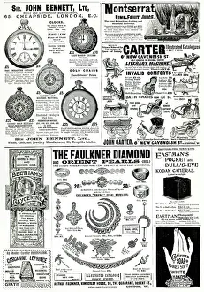 Timepiece: Page of Victorian adverts - May 1897